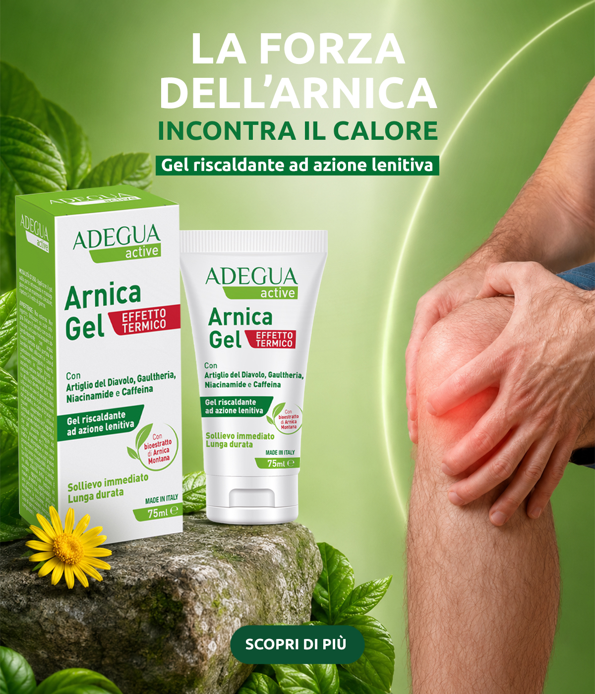 adegua arnica gel effetto termico banner