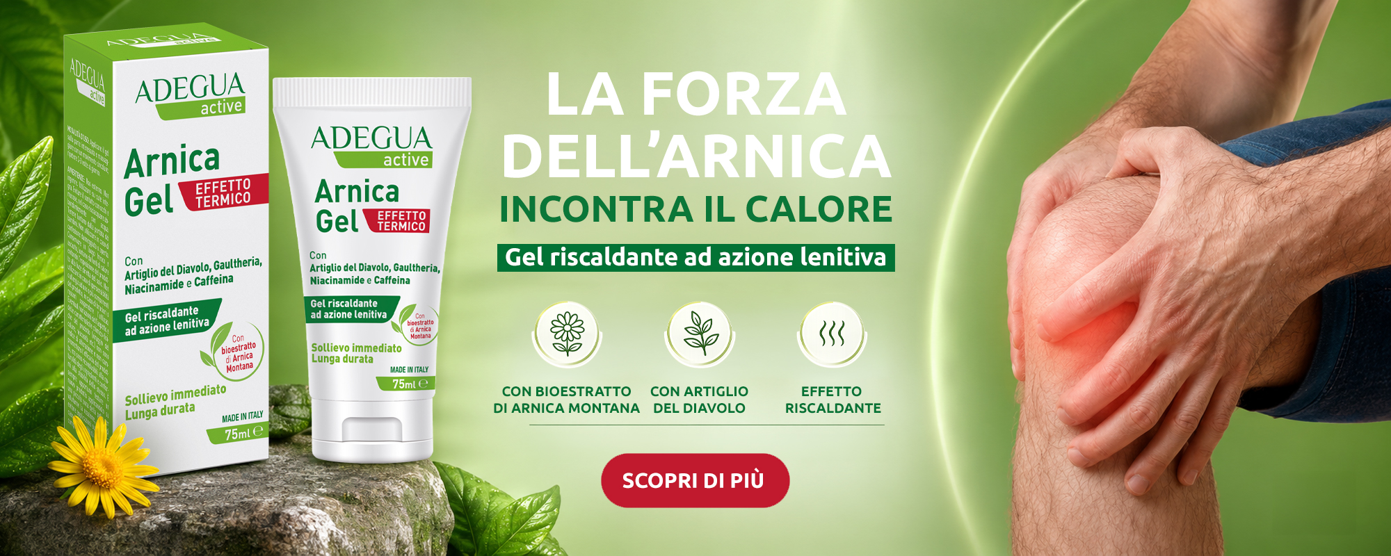 adegua arnica gel effetto termico banner